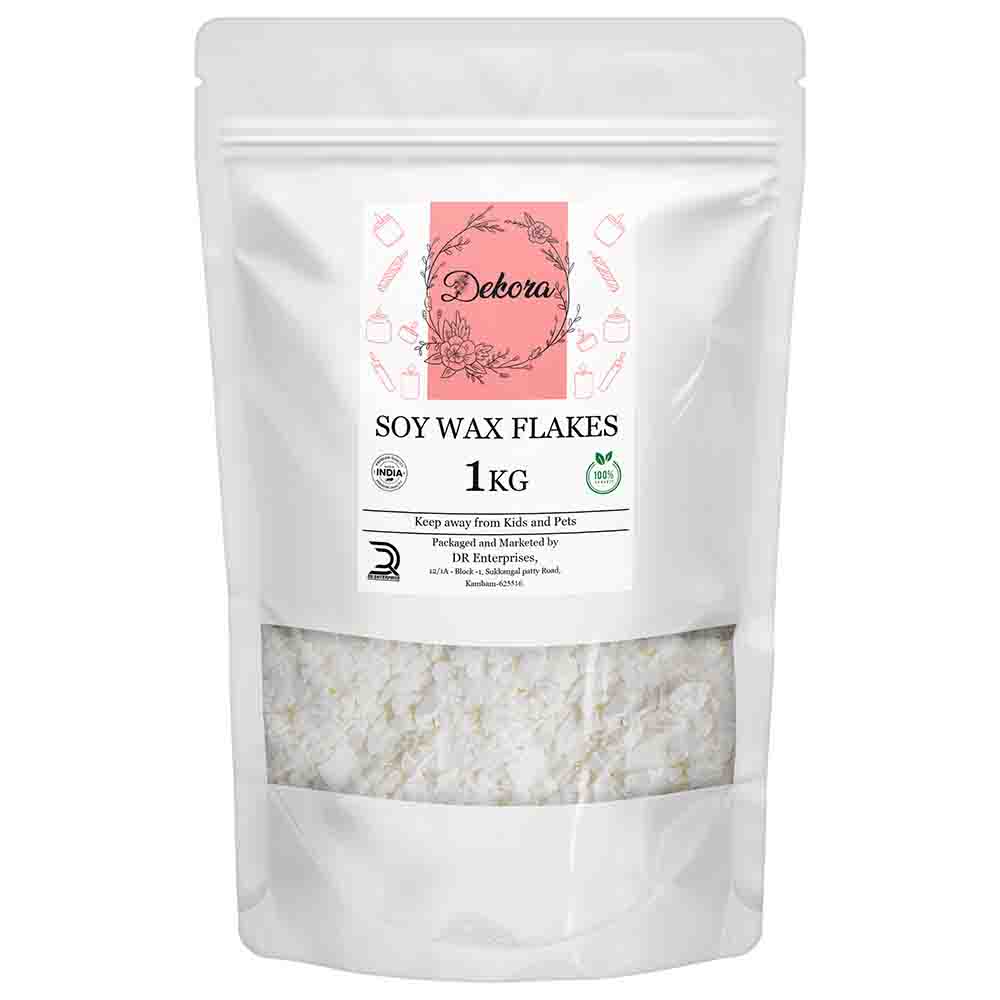 Dekora-Natural Soy Wax Flakes-Eco-Friendly Candle Making Delight