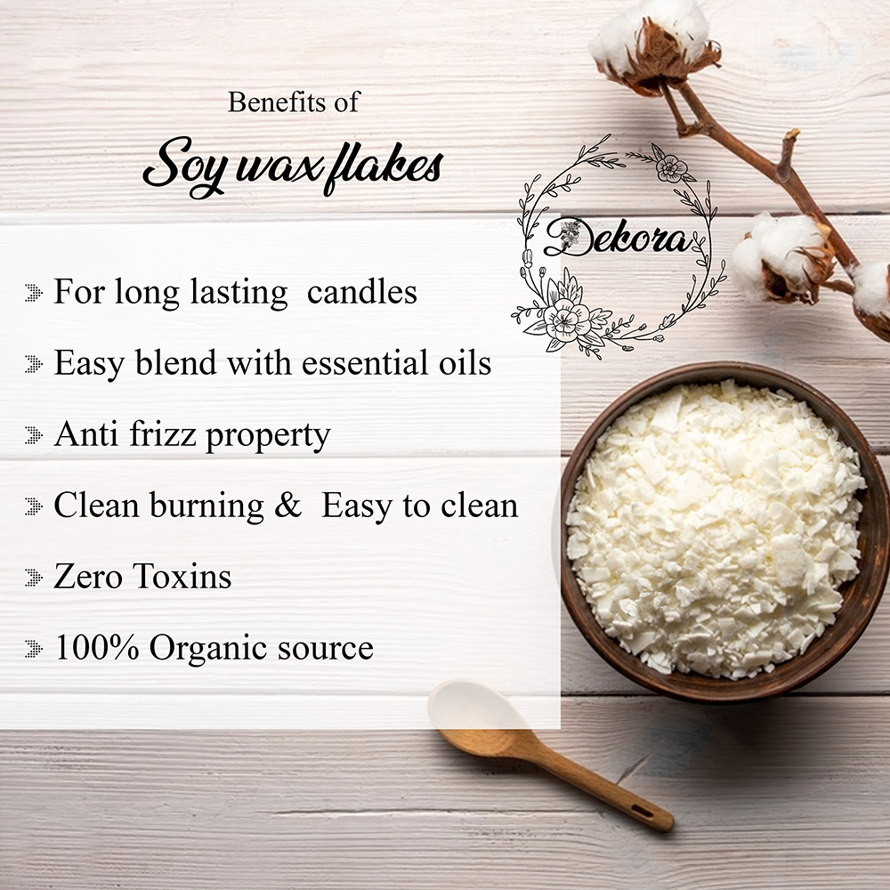 Dekora-Natural Soy Wax Flakes-Eco-Friendly Candle Making Delight - Image 3
