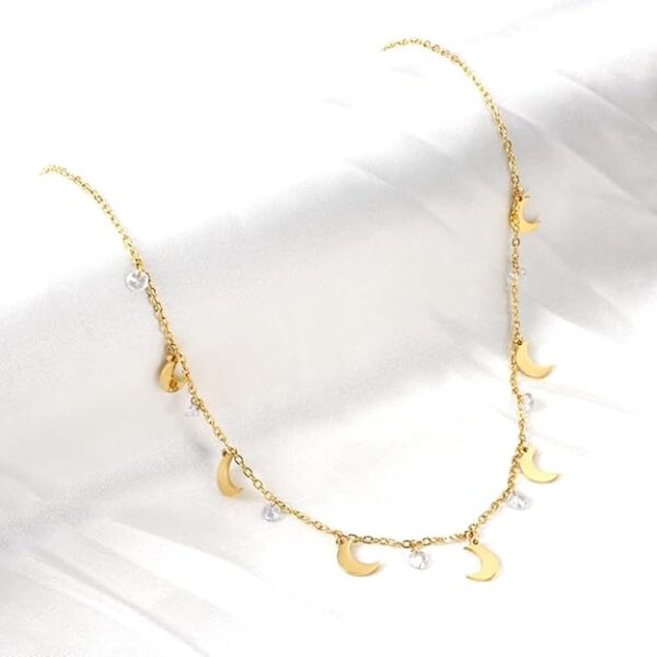 Latest Multilayer Western Neckpiece Neck Chain Necklace for Women and Girls DRC89