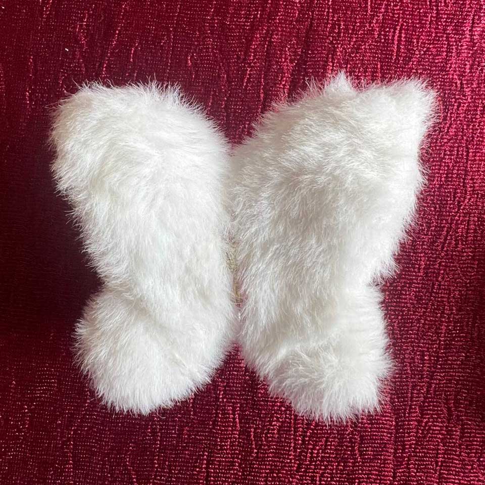 Hair Claw Clip Fur Clutchers For Women Korean Faux Fur Butterfly Claw Clips For Girls Elegant Hair Clips Accessories DRHA26 - Image 3