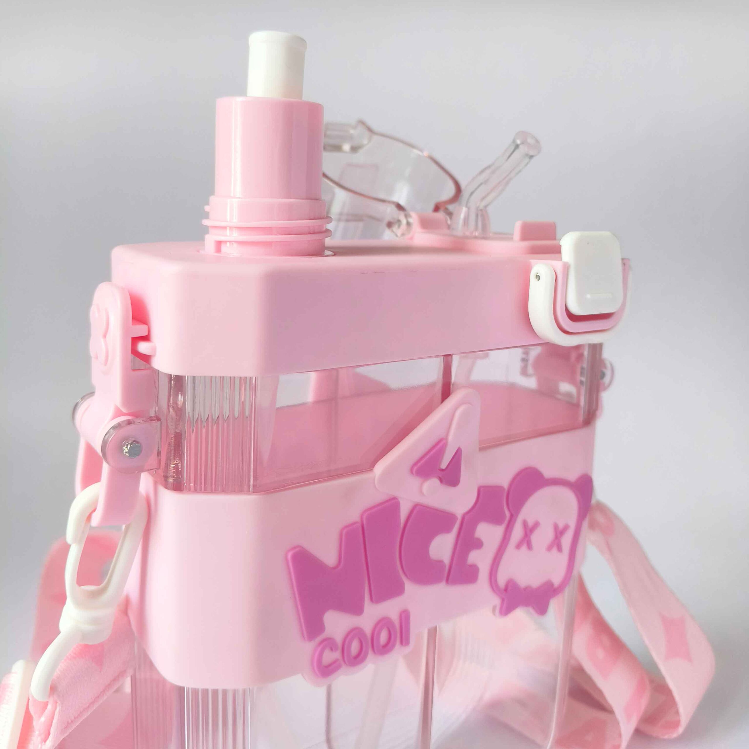 Fancy 600ml 2-Compartment Kids Water Bottle – Ideal for Milkshake & Water - Image 2